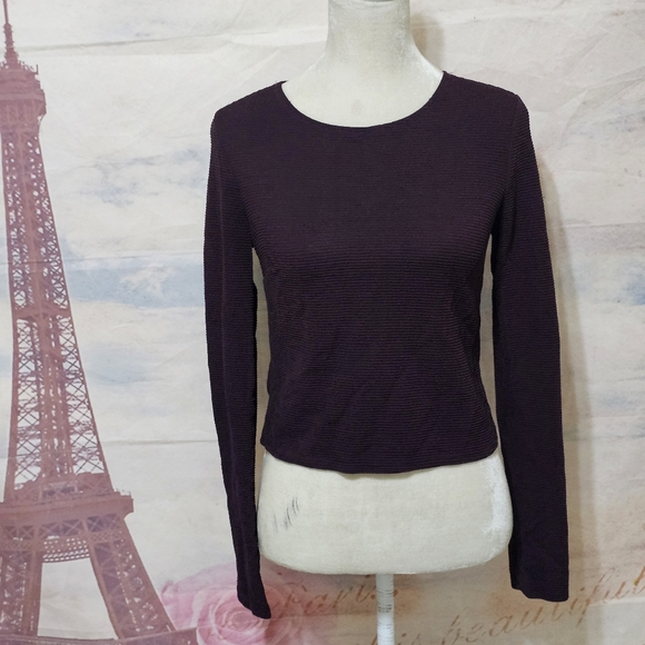 Forever 21 Deep Purple Long Sleeve Top - Picture 3 of 7